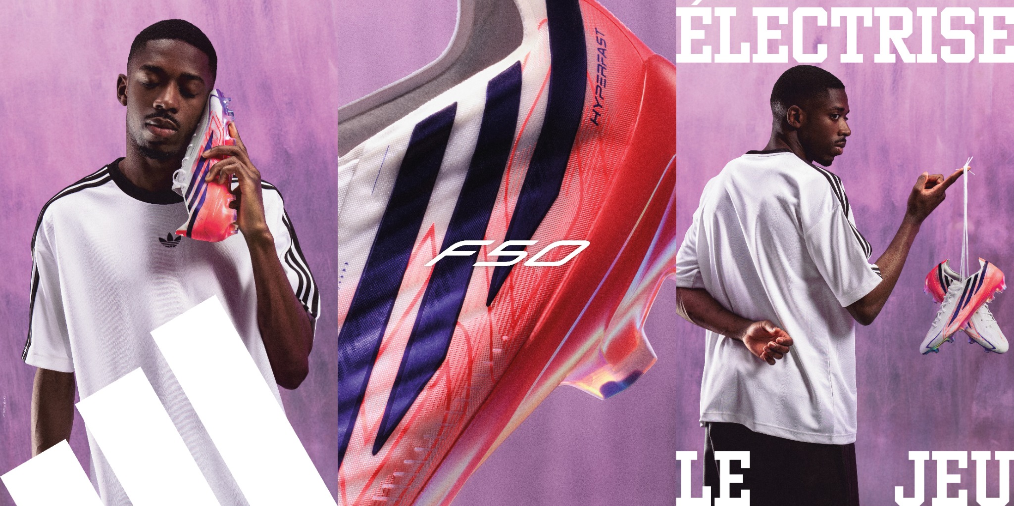 Triptyque adidas F50 avec Ousmane Dembélé, Électrise le jeu